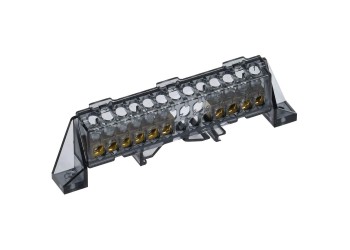 TEKFOR Шина N "ноль" в комбинированном DIN-изоляторе "Стойка" 6х9-(4+6)-Ч IEK TF-NN10-46-DP-K02