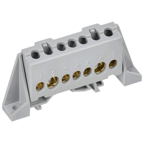 TEKFOR Шина L "фаза" в комбинированном DIN-изоляторе "Стойка" 8х12-7-Ср IEK TF-NN20-07-DP-K03, купить в Минске по самой низкой цене