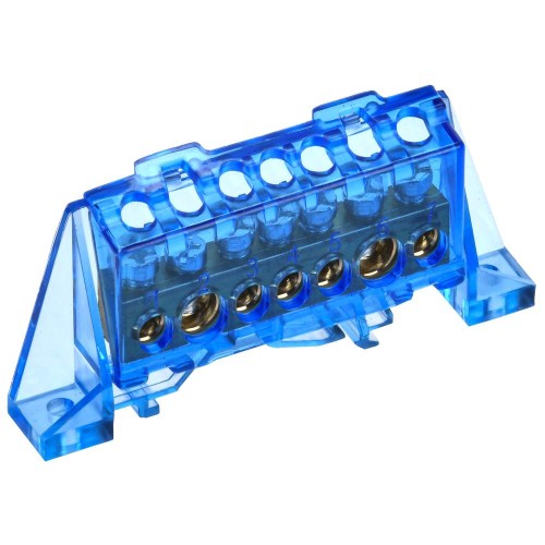 TEKFOR Шина N "ноль" в комбинированном DIN-изоляторе "Стойка" 8х12-7-С IEK TF-NN20-07-DP-K07, купить в Минске по самой низкой цене