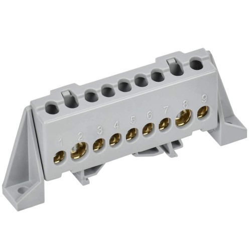 TEKFOR Шина L "фаза" в комбинированном DIN-изоляторе "Стойка" 8х12-9-Ср IEK TF-NN20-09-DP-K03, купить в Минске по самой низкой цене