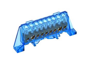 TEKFOR Шина N "ноль" в комбинированном DIN-изоляторе "Стойка" 8х12-9-С IEK TF-NN20-09-DP-K07