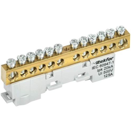 TEKFOR Шина L "фаза" неизолированная на универсальном держателе 8х12-12-Ср IEK TF-NN20-12-DL-K03, купить в Минске по самой низкой цене