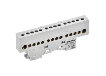TEKFOR Шина L "фаза" изолированная на универсальном держателе 8х12-14-Ср IEK TF-NN20-14-KL-K03