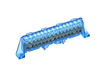 TEKFOR Шина N "ноль" в комбинированном DIN-изоляторе "Стойка" 8х12-15-С IEK TF-NN20-15-DP-K07