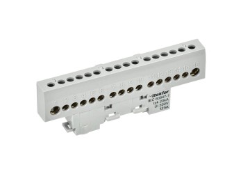 TEKFOR Шина L "фаза" изолированная на универсальном держателе 8х12-16-Ср IEK TF-NN20-16-KL-K03