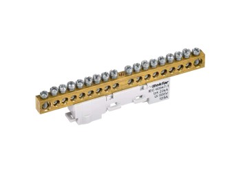 TEKFOR Шина L "фаза" неизолированная на универсальном держателе 8х12-18-Ср IEK TF-NN20-18-DL-K03