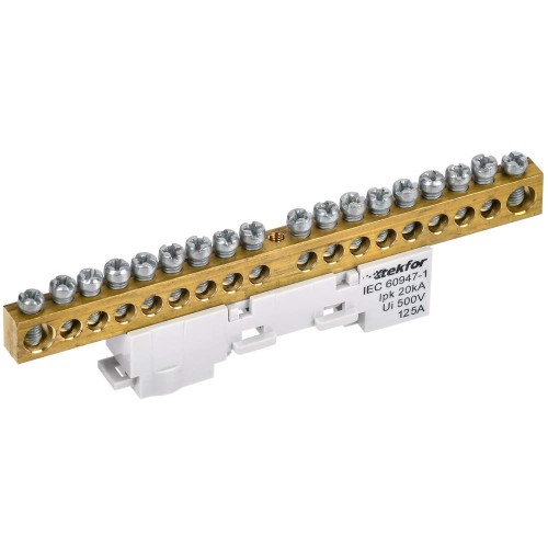 TEKFOR Шина L "фаза" неизолированная на универсальном держателе 8х12-18-Ср IEK TF-NN20-18-DL-K03, купить в Минске по самой низкой цене