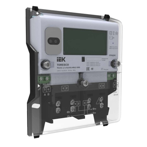 TORESCO Счетчик электрической энергии TE101 1/1-5(100)-NRLC-ORS IEK TR-TE101-100-1-RS, купить в Минске по самой низкой цене