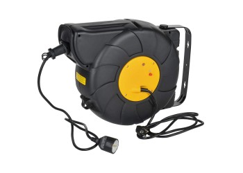 TWIST Катушка 1 место УК25 2P+PE/25м+2м 3х1,5мм2 автосмотка IEK TW-KP27-16-01-25-02