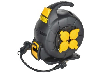 TWIST Катушка 4 места УК10 2P+PE/10м 3х1,5мм2 КГ автосмотка IP44 IEK TW-KP27-16-04-10-44