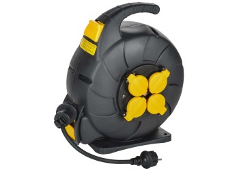 TWIST Катушка 4 места УК15 2P+PE/15м 3х1,5мм2 КГ автосмотка IP44 IEK TW-KP27-16-04-15-44