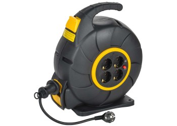 TWIST Катушка 4 места УК20 2P+PE/20м 3х1,5мм2 автосмотка IEK TW-KP27-16-04-20