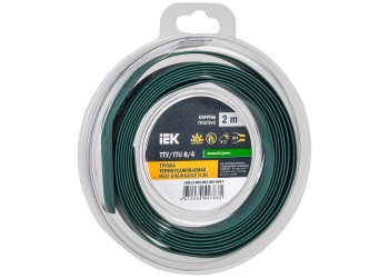 Трубка термоусадочная ТТУ нг-LS 8/4 зеленая (2м/упак) IEK UDR12-008-004-002-K06-T