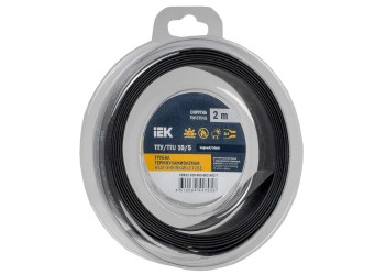 Трубка термоусадочная ТТУ нг-LS 10/5 черная (2м/упак) IEK UDR12-010-005-002-K02-T