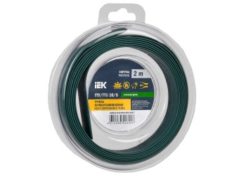 Трубка термоусадочная ТТУ нг-LS 10/5 зеленая (2м/упак) IEK UDR12-010-005-002-K06-T