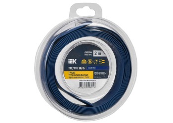 Трубка термоусадочная ТТУ нг-LS 10/5 синяя (2м/упак) IEK UDR12-010-005-002-K07-T
