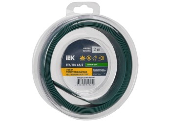 Трубка термоусадочная ТТУ нг-LS 12/6 зеленая (2м/упак) IEK UDR12-012-006-002-K06-T