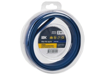 Трубка термоусадочная ТТУ нг-LS 12/6 синяя (2м/упак) IEK UDR12-012-006-002-K07-T