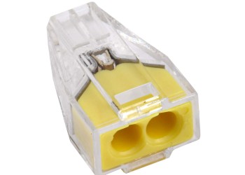 Строительно-монтажная клемма СМК 773-322 желтая (4шт/упак) IEK UKZ-004-322