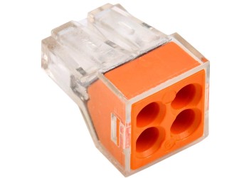 Строительно-монтажная клемма СМК 773-324 оранжевая (4шт/упак) IEK UKZ-004-324