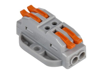 Строительно-монтажная клемма СМК 222-4122P проходная с площадкой (4шт/упак) IEK UKZ20-4122P-004