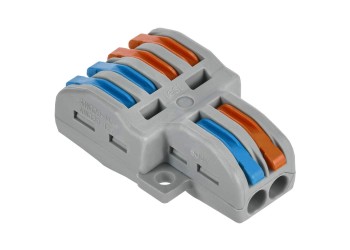 Строительно-монтажная клемма СМК 222-4124 проходная разветвительная (50шт/упак) IEK UKZ20-4124-050