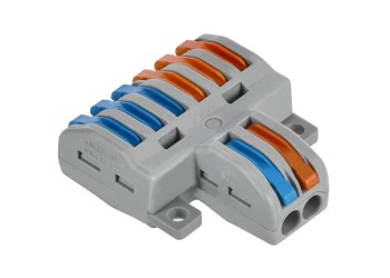 Строительно-монтажная клемма СМК 222-4126 проходная разветвительная (4шт/упак) IEK UKZ20-4126-004