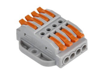 Строительно-монтажная клемма СМК 222-4144P проходная с площадкой (4шт/упак) IEK UKZ20-4144P-004