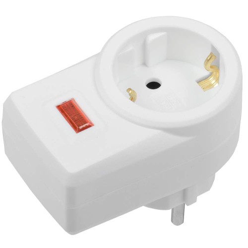 Сетевой фильтр СФ-01 1 место 2P+PE 16А белый IEK WFP10-16-01-K01, купить в Минске по самой низкой цене