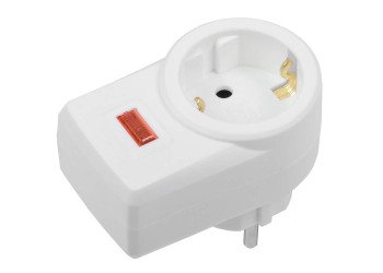 Сетевой фильтр СФ-01 1 место 2P+PE 16А белый IEK WFP10-16-01-K01