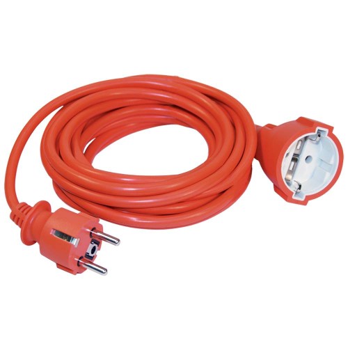 Шнур УШ-01РВ с вилкой и розеткой 2P+PE/5м 3х1,0мм2 оранжевый IEK WUP10-05-K09-N, купить в Минске по самой низкой цене