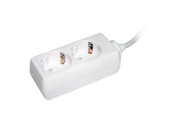 Удлинитель У02 2 места 2P+PE/5м 3х1мм2 16А/250В IEK WYP10-16-02-05-Z-N