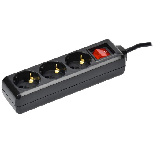 Удлинитель У03К 3 места с заземлением 3м 3х1мм2 16А 250В черный IEK WYP10-16-03-03-ZK-K02, купить в Минске по самой низкой цене