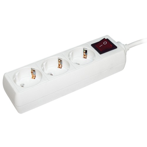 Удлинитель У03К-выкл. 3 места 2P+PE/3м 3х1мм2 16А/250В IEK WYP10-16-03-03-ZK-N, купить в Минске по самой низкой цене