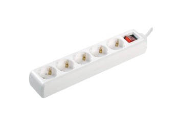 Удлинитель У05К-выкл. 5 мест 2P+PE/5м 3х1мм2 16А/250В IEK WYP10-16-05-05-ZK-N