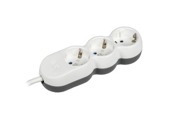 Удлинитель У03 3 места 2P+PE/3м 3х1,5мм2 16А/250В UNO IEK WYP53-16-03-03-Z