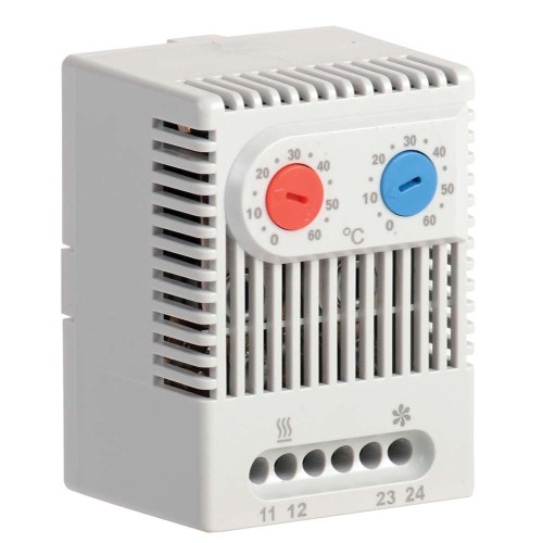 Термостат двухканальный УККт от 0 до +60°C NO+NC IEK YCE-DTNO-NC-60, купить в Минске по самой низкой цене