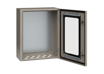 Корпус металлический ЩМП-2-0 (500х400х220мм) У2 IP54 прозрачная дверь IEK YKM11-02-54-1