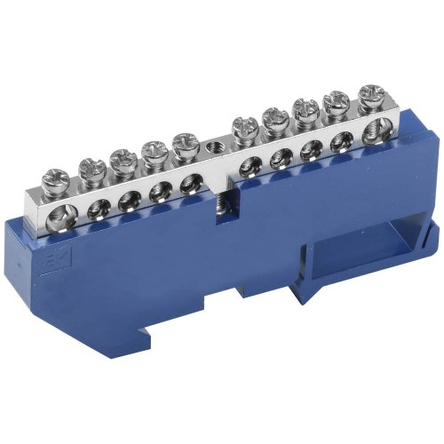 Шина N "ноль" на DIN-изоляторе с никелевым покрытием ШНИ-6х9-10-Д-С IEK YNN10-10-D-K07-N, купить в Минске по самой низкой цене