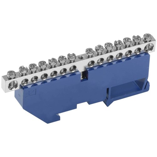 Шина N "ноль" на DIN-изоляторе с никелевым покрытием ШНИ-6х9-14-Д-С IEK YNN10-14-D-K07-N, купить в Минске по самой низкой цене