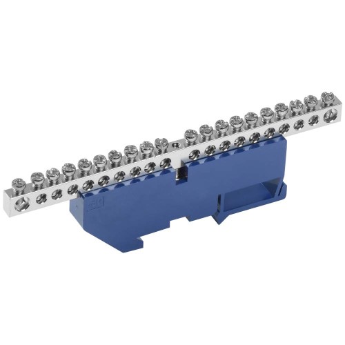 Шина N "ноль" на DIN-изоляторе с никелевым покрытием ШНИ-6х9-20-Д-С IEK YNN10-20-D-K07-N, купить в Минске по самой низкой цене