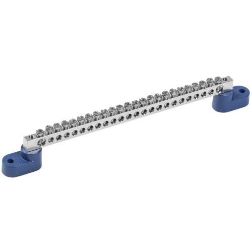 Шина N "ноль" на двух угловых изоляторах с никелевым покрытием ШНИ-6х9-24-У2-С IEK YNN10-24-C2-K07-N, купить в Минске по самой низкой цене