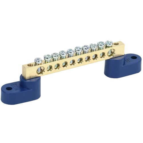 Шина N "ноль" на двух угловых изоляторах ШНИ-6х9-10-У2-С IEK YNN10-69-10C2-K07, купить в Минске по самой низкой цене