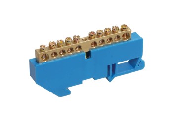 Шина N "ноль" на DIN-изол ШНИ-6х9-10-Д-С IEK YNN10-69-10D-K07