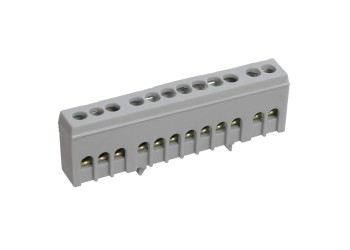 Шина L "фаза" в корпусном изоляторе на DIN-рейку ШНИ-6х9-12-К-Ср IEK YNN10-69-12KD-K02