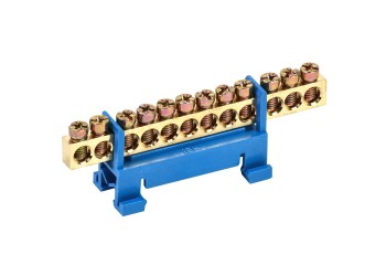 Шина N "ноль" на DIN-изоляторе типа "Стойка" ШНИ-6х9-12-С-С IEK YNN10-69-12P-K07