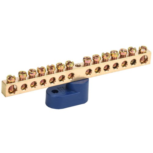 Шина N "ноль" на одном угловом изоляторе ШНИ-6х9-14-У1-С IEK YNN10-69-14C1-K07, купить в Минске по самой низкой цене