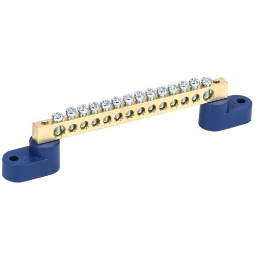 Шина N "ноль" на двух угловых изоляторах ШНИ-6х9-14-У2-С IEK YNN10-69-14C2-K07, купить в Минске по самой низкой цене