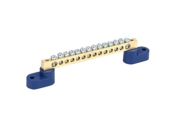 Шина N "ноль" на двух угловых изоляторах ШНИ-6х9-14-У2-С IEK YNN10-69-14C2-K07