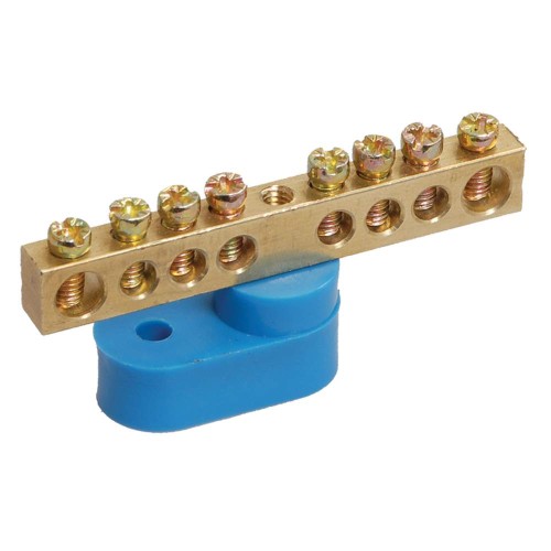 Шина N "ноль" на одном угловом изоляторе ШНИ-6х9-16-У1-С IEK YNN10-69-16C1-K07, купить в Минске по самой низкой цене